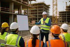 conference construction site presentation