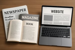 media newspaper book magazine website-1